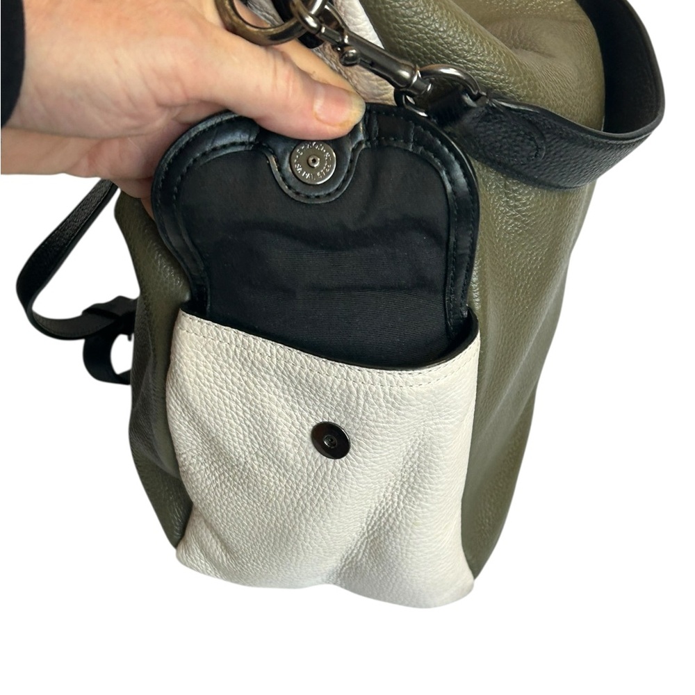 Coach Penny Crossbody Shoulder Bag Purse Colorblock Green, Black A2122-6154 - Picture 7 of 16